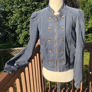 Anthropologie idra Military Style Corduroy Jacket